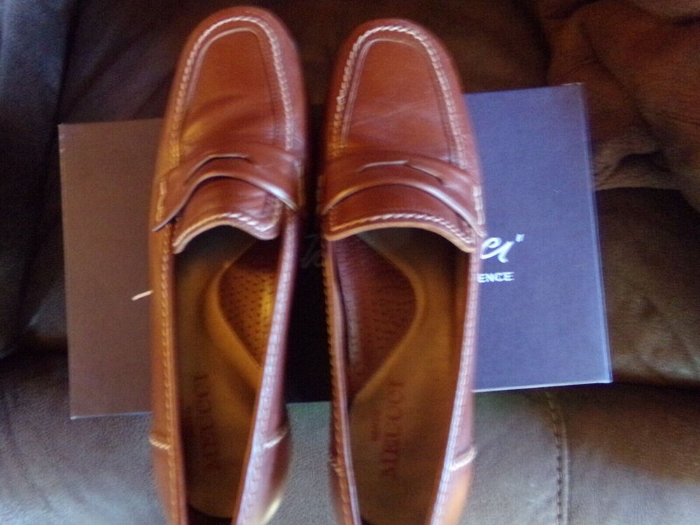 Sesto Meucci Women Penny Loafers , tan sz 7.5M